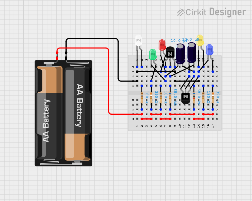 Image of Sapin clignotu: A project utilizing 4N35 in a practical application