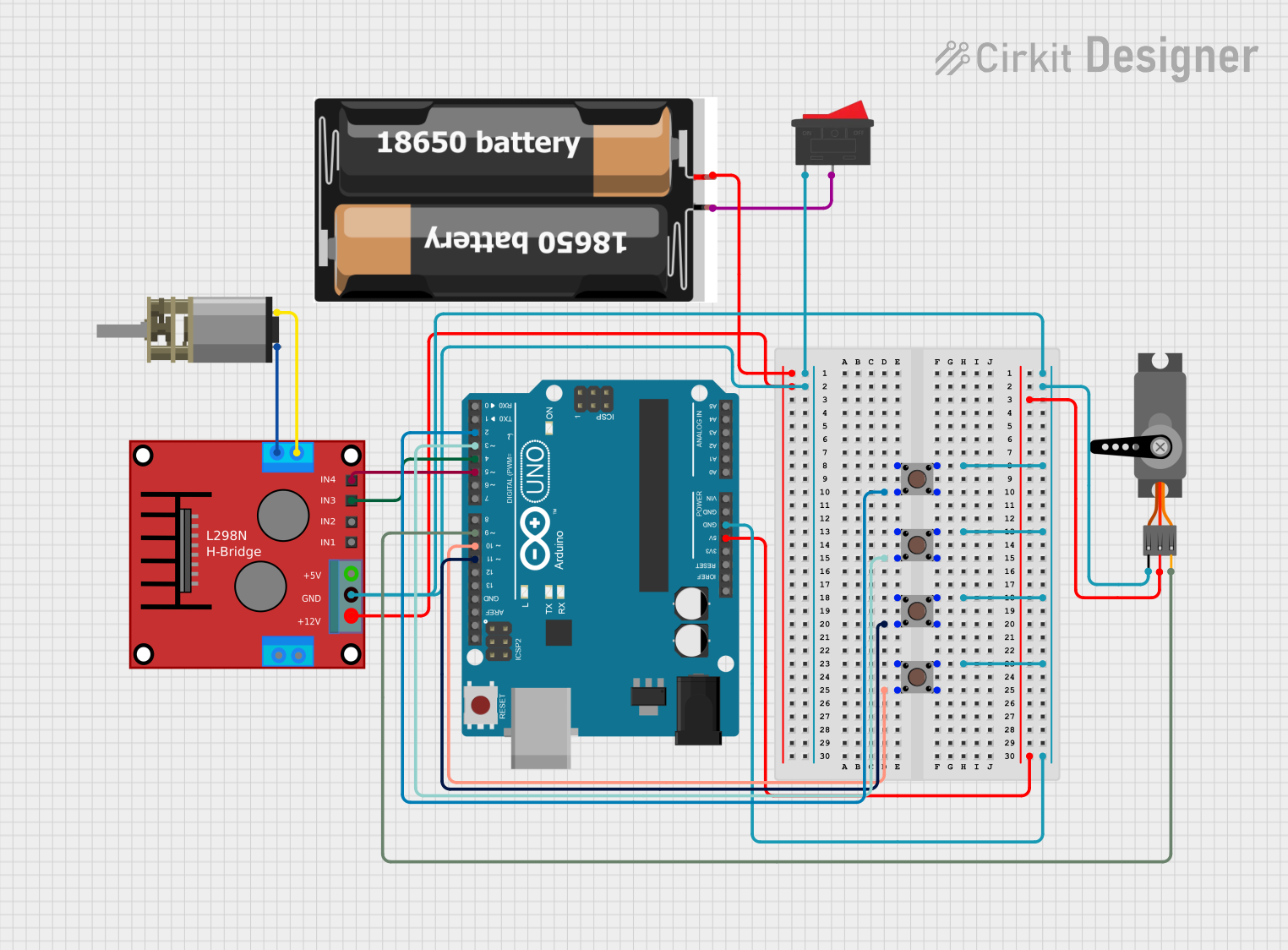 Image of GrĂșa: A project utilizing h-bridge motor driver in a practical application