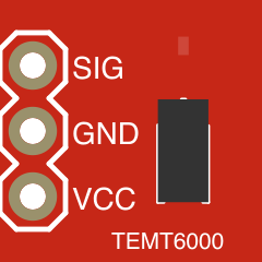 Image of Ambient Light Sensor (TEMT6000 Breakout Board)