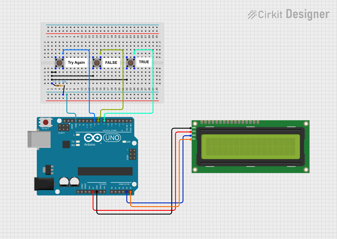 Arduino Uno Quiz Game With I2c Lcd And Pushbuttons - How-to Guide And 