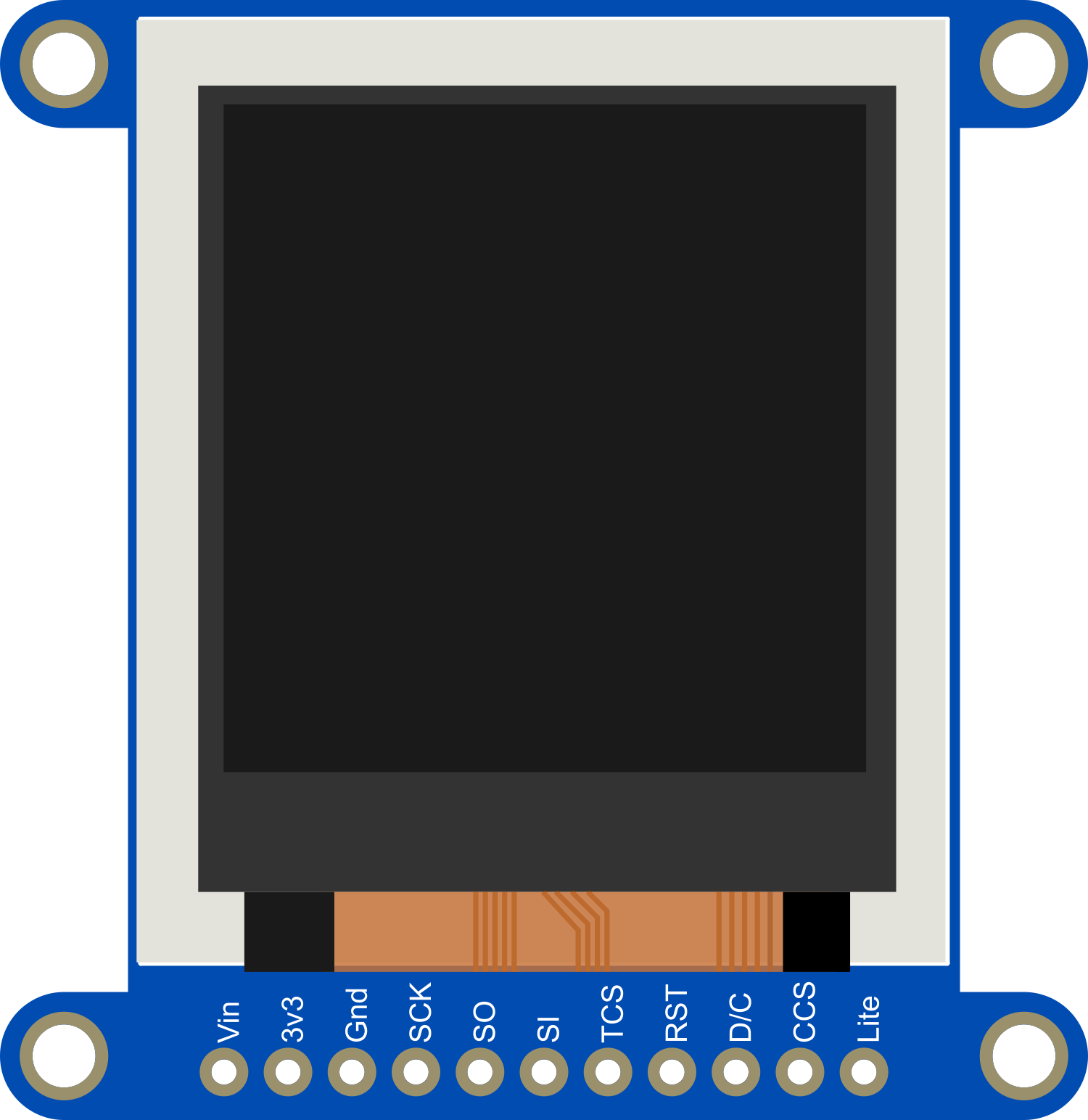 Image of Adafruit 1.44 inch TFT Breakout