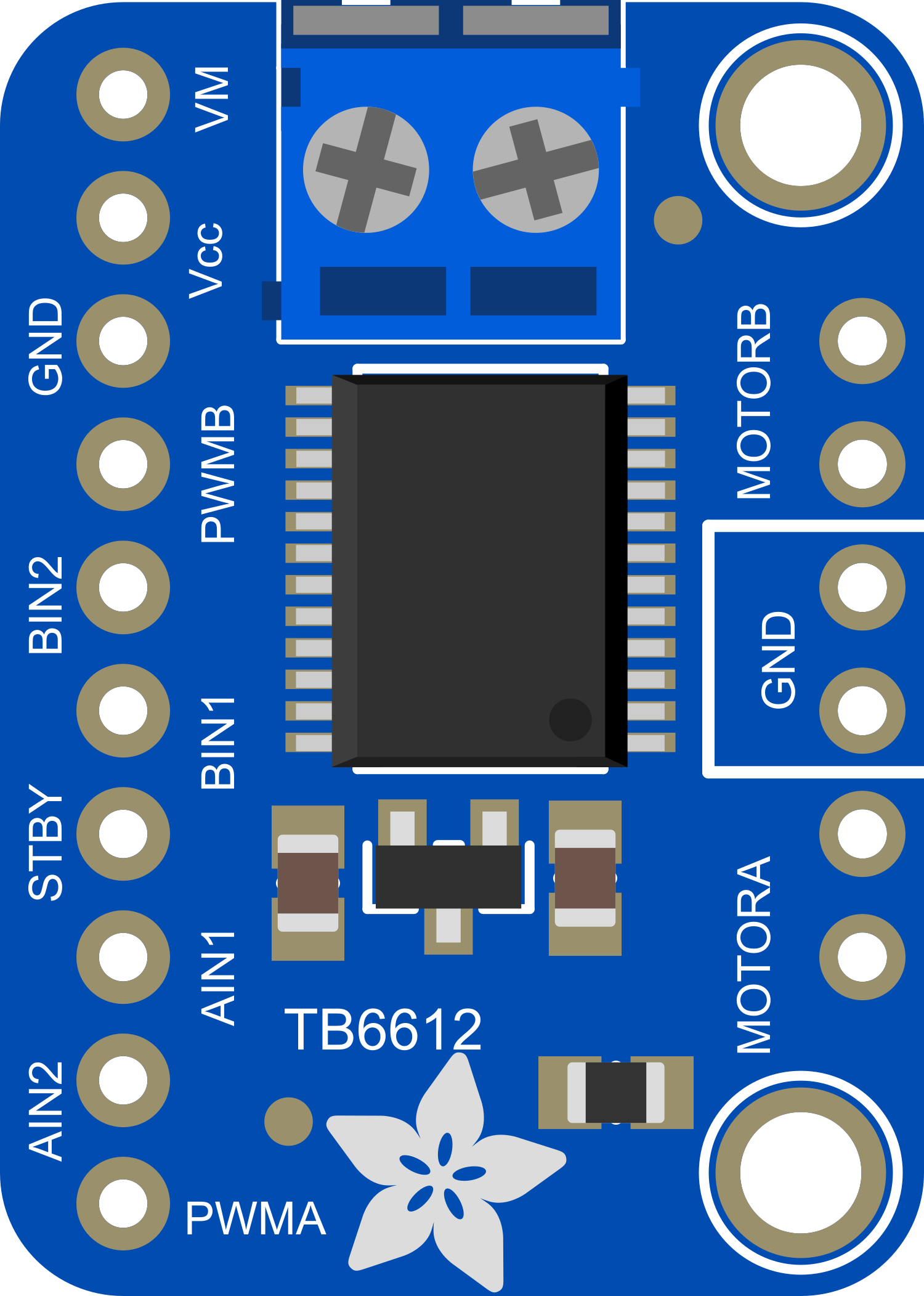 Image of Adafruit TB6612 DC and Stepper Motor Driver