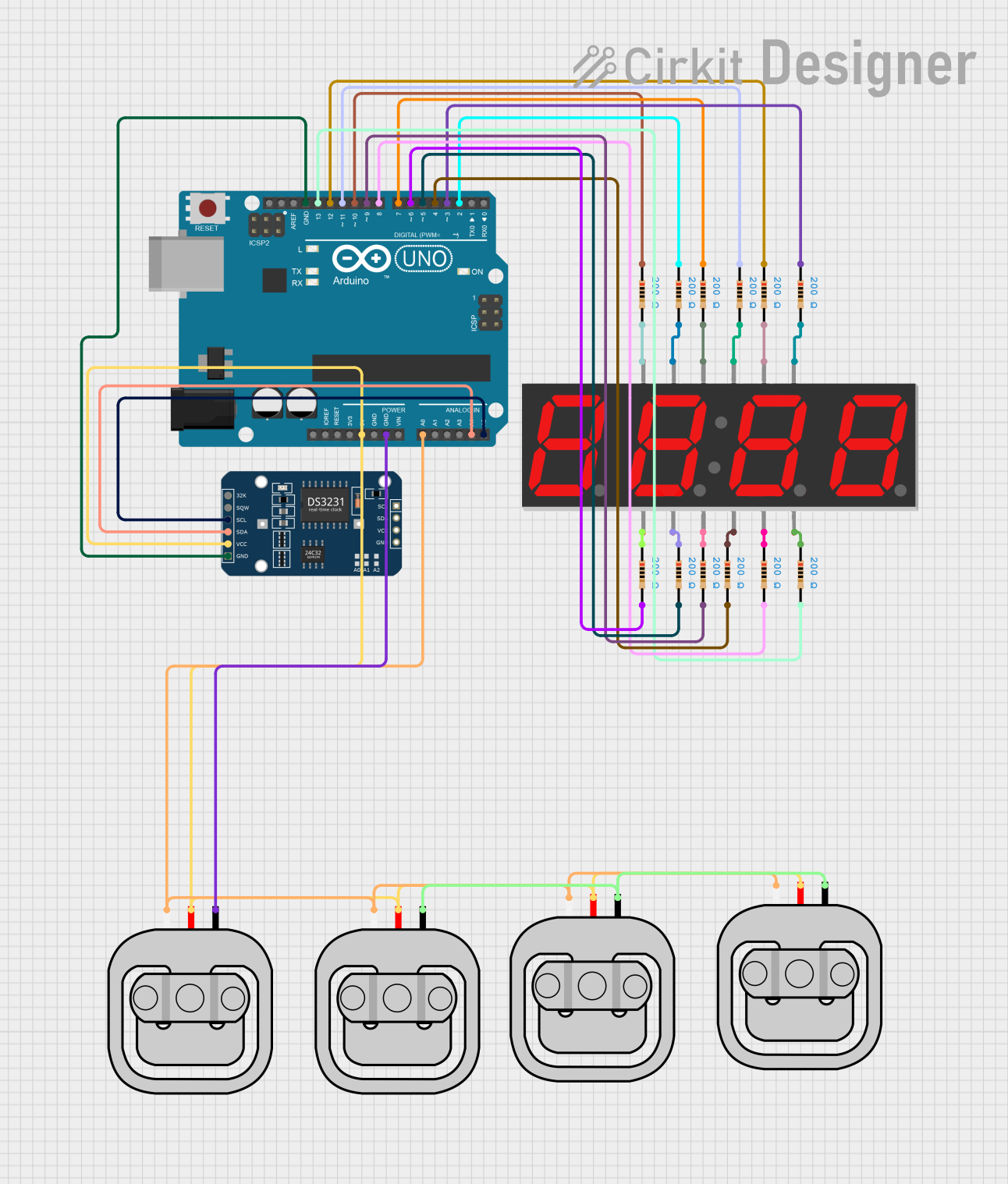 Image of display: A project utilizing openScale_v04 in a practical application