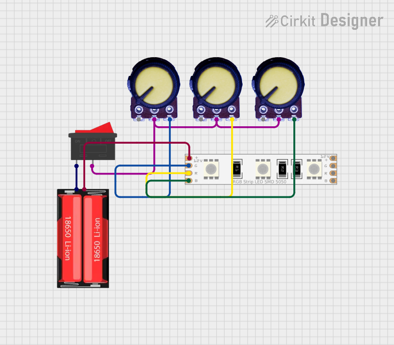 Image of potbased decoration: A project utilizing LED Light Strips (Violet) in a practical application