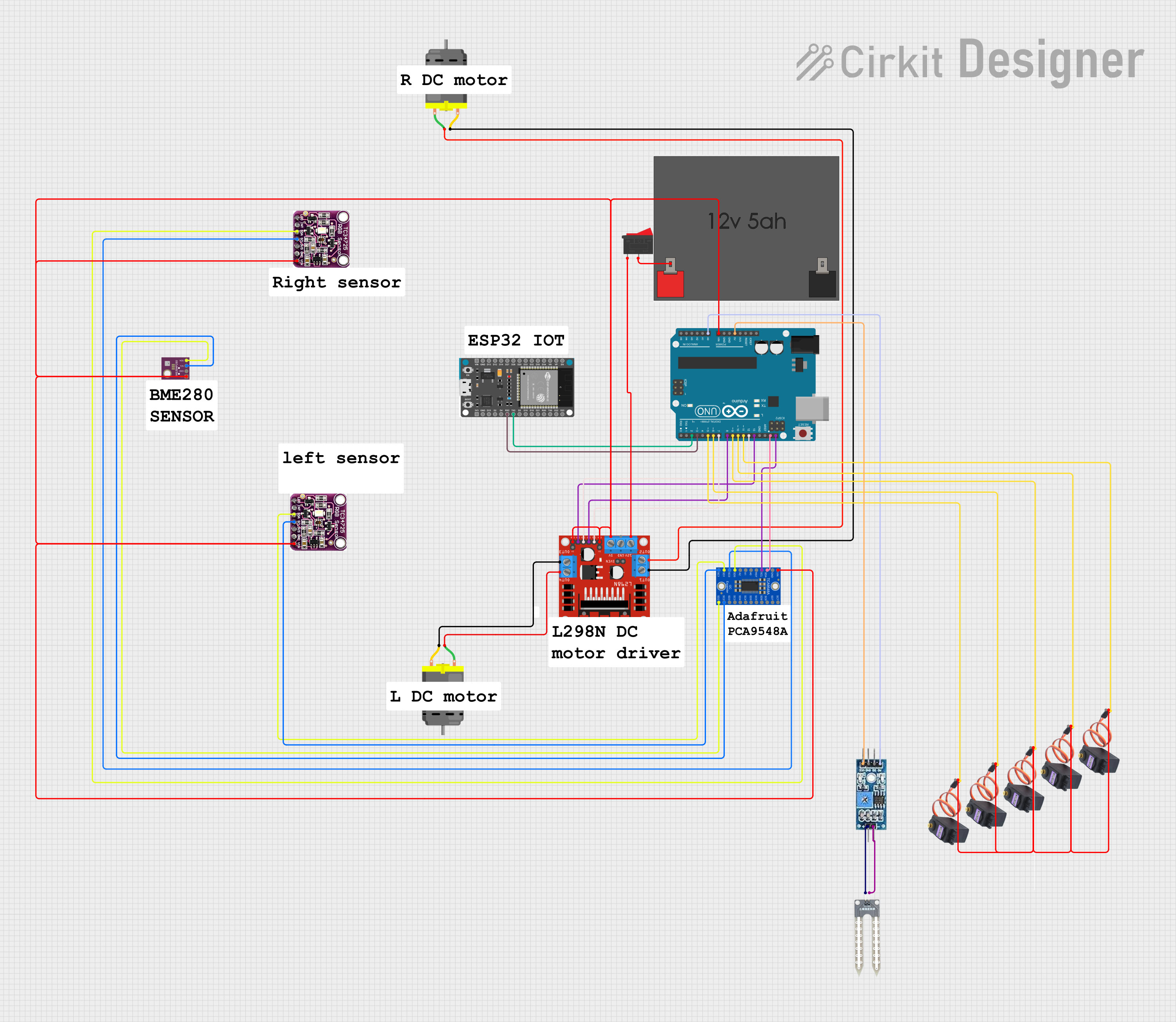 Image of green robot: A project utilizing LM2931_FIXED in a practical application