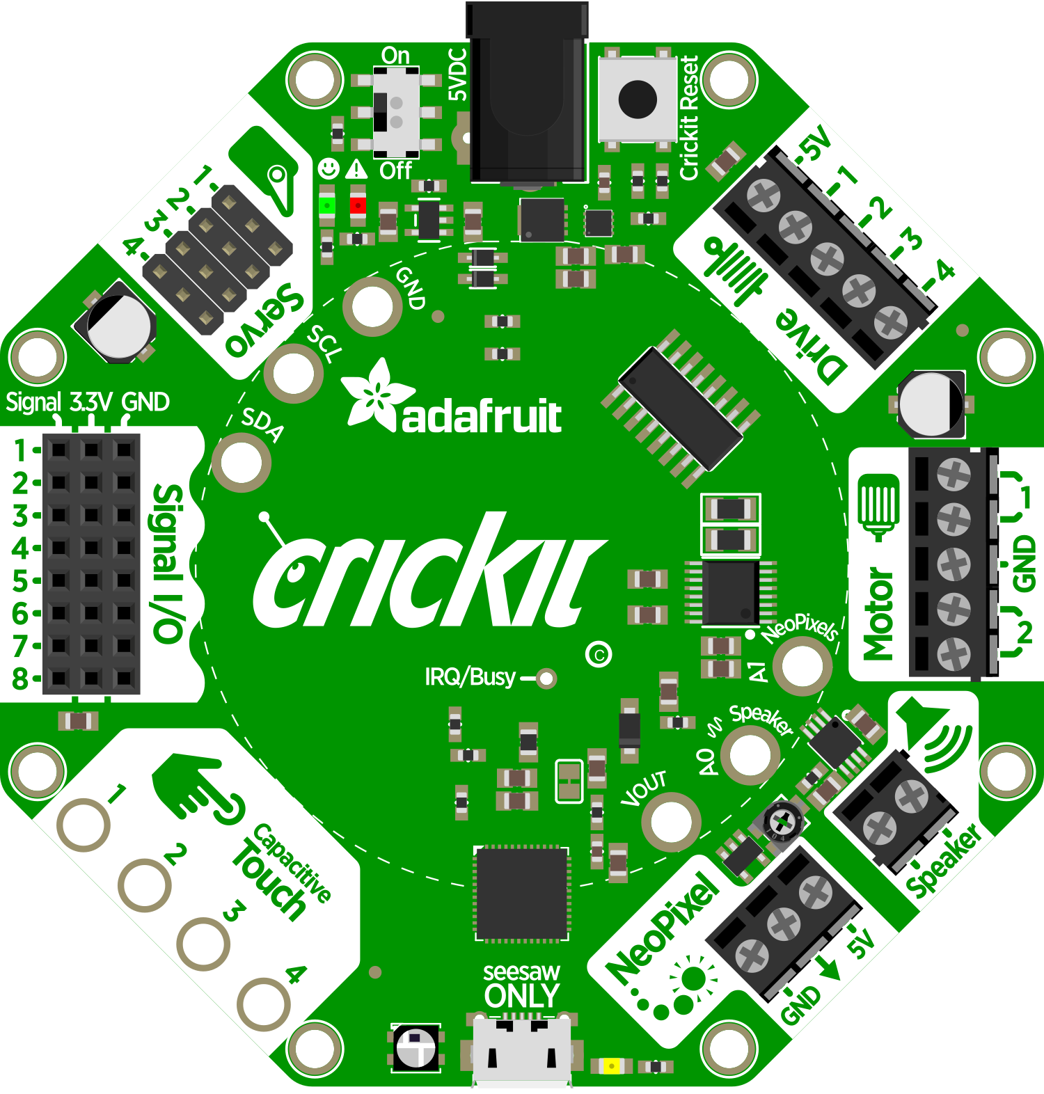 Image of Adafruit Crickit for Circuit Playground Express