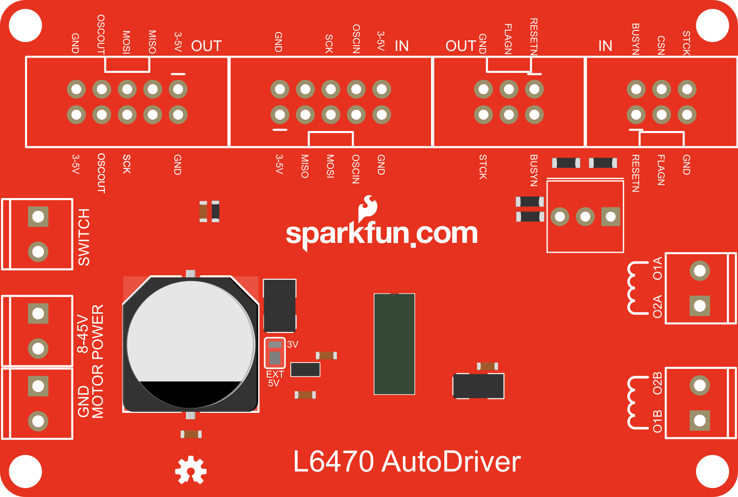 Image of SparkFun AutoDriver - Stepper Motor Driver (v10)