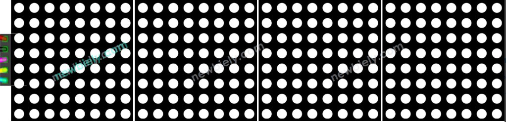 Image of MAX7219 8x32 LED Matrix