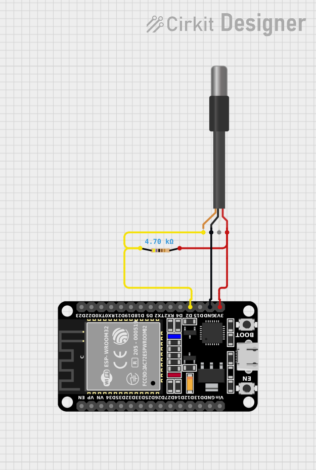 Image of temperature new: A project utilizing DS18B20 1-Wire Temperature Sensor in a practical application