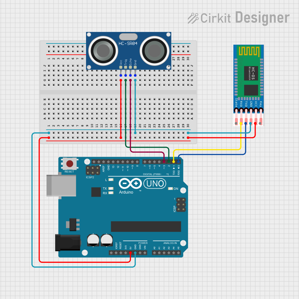 Image of hc sr`: A project utilizing HC-SR04 Ultrasonic Sensor in a practical application