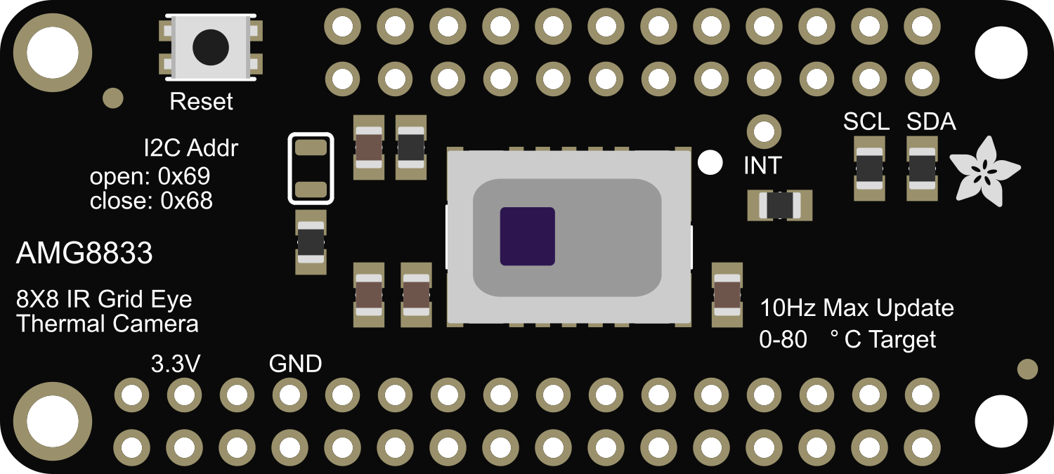 Image of Adafruit AMG8833 IR Camera FeatherWing