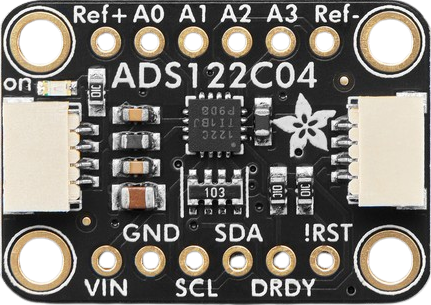 Image of Adafruit ADS122C04 24-Bit ADC - 4 Channel 2-kSPS - STEMMA QT / Qwiic