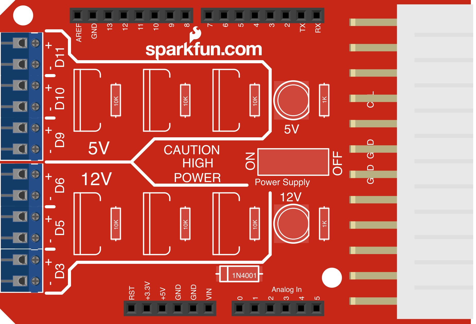 Image of Arduino Power Driver Shield