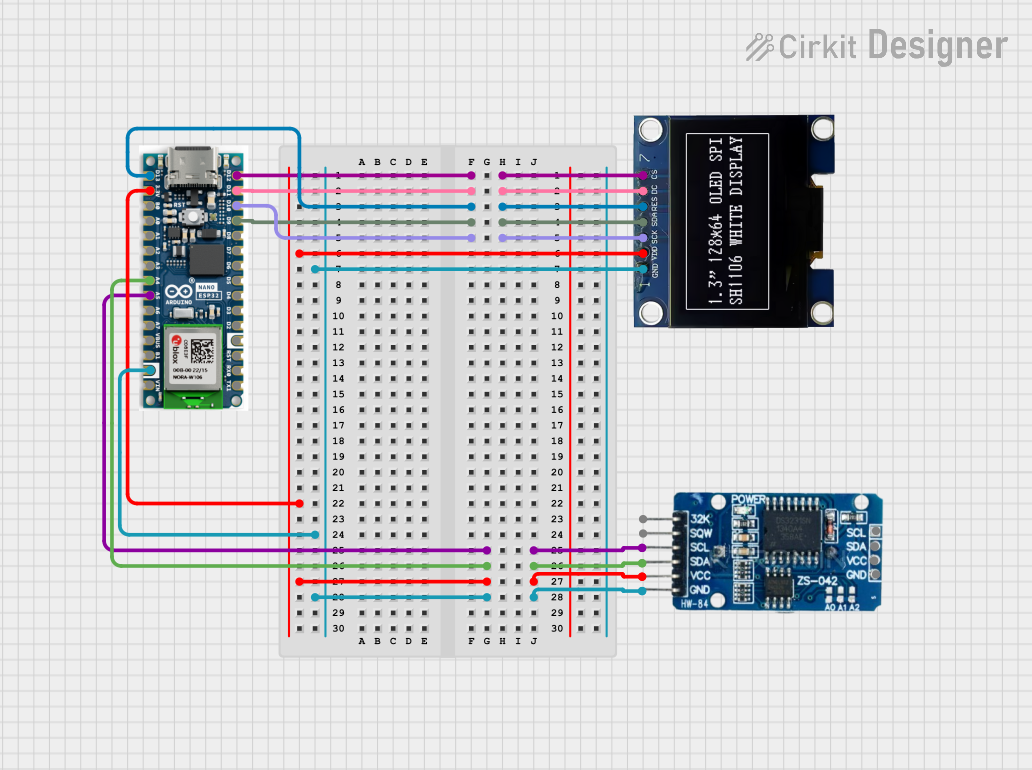 Image of Watch: A project utilizing SSD1306 128x64 SPI OLED in a practical application