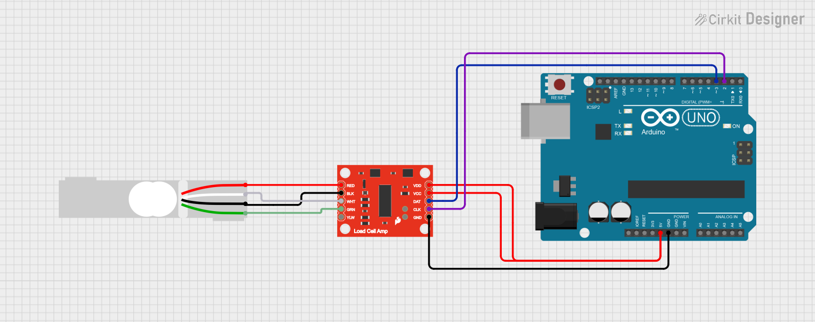 Image of load cell: A project utilizing SparkFun Load Cell Amplifier - HX711 in a practical application