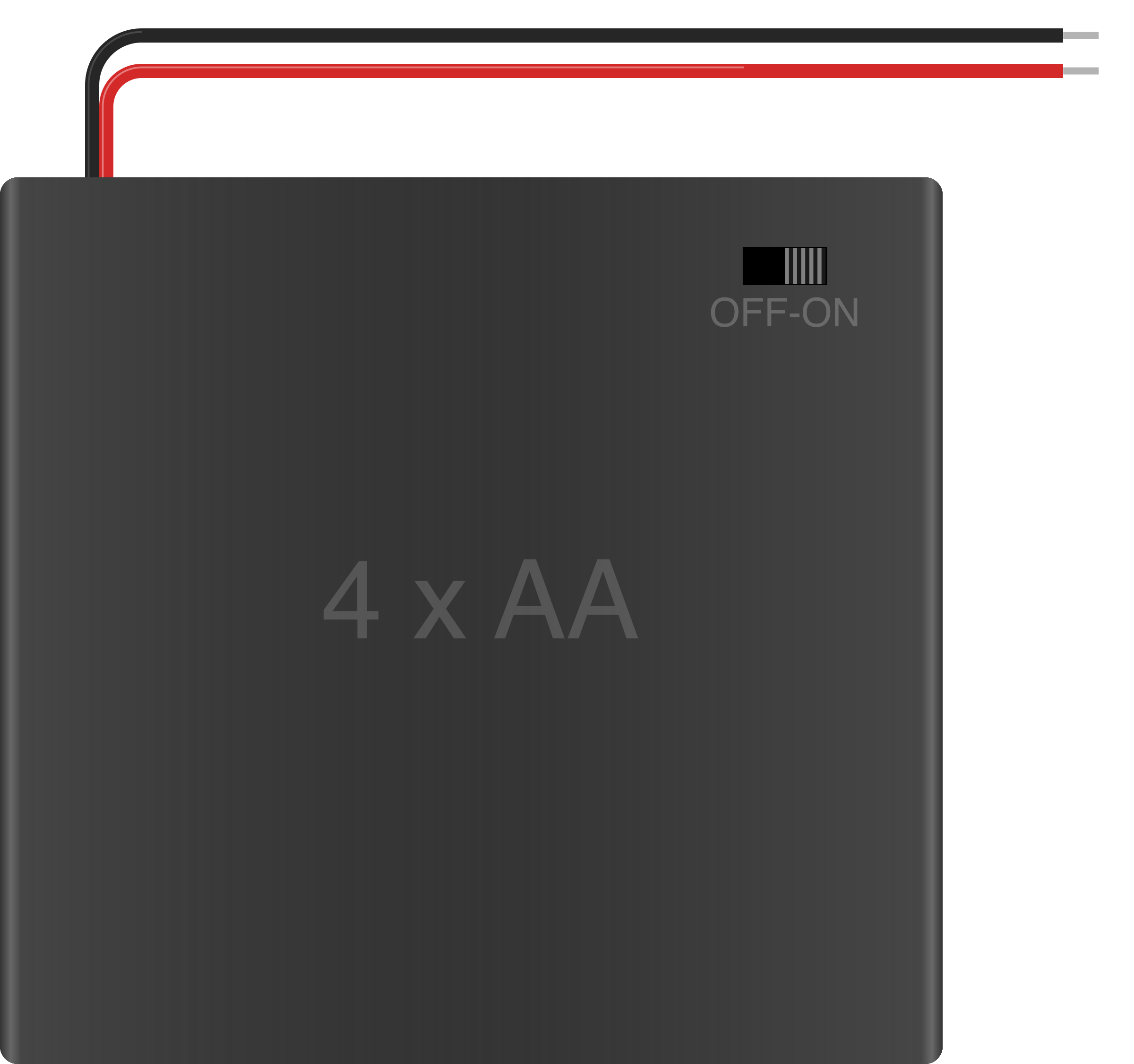 Image of 4xAA Switchable Battery Pack w/Bare Wire