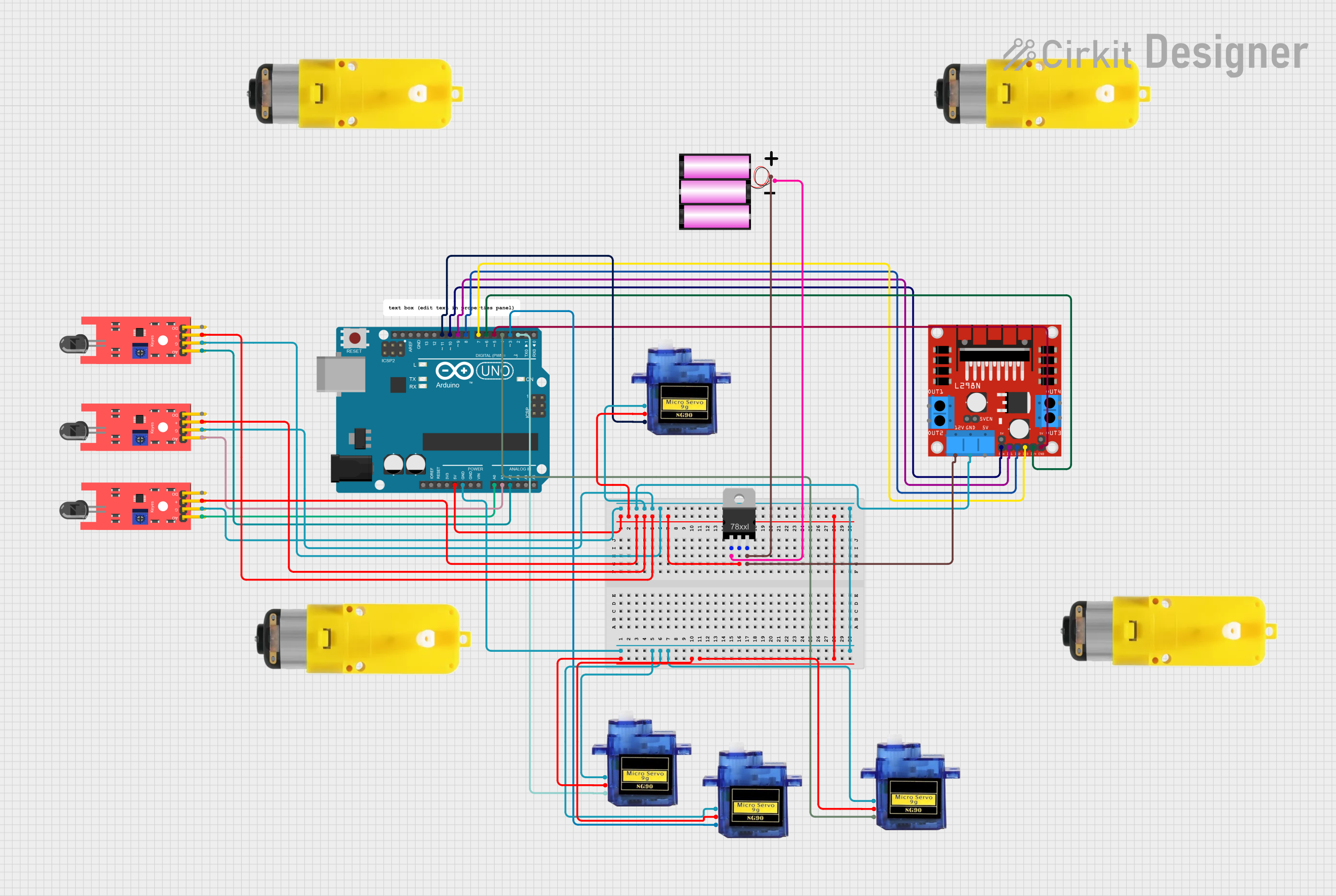 Image of project: A project utilizing df robot flame sensor in a practical application