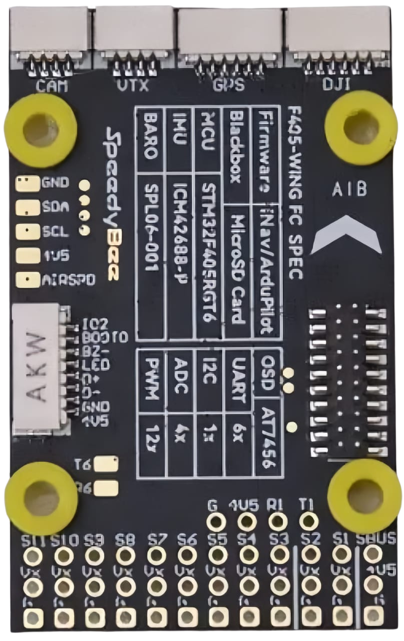 Image of SPEEDYBEE F405 WING FC Board Back