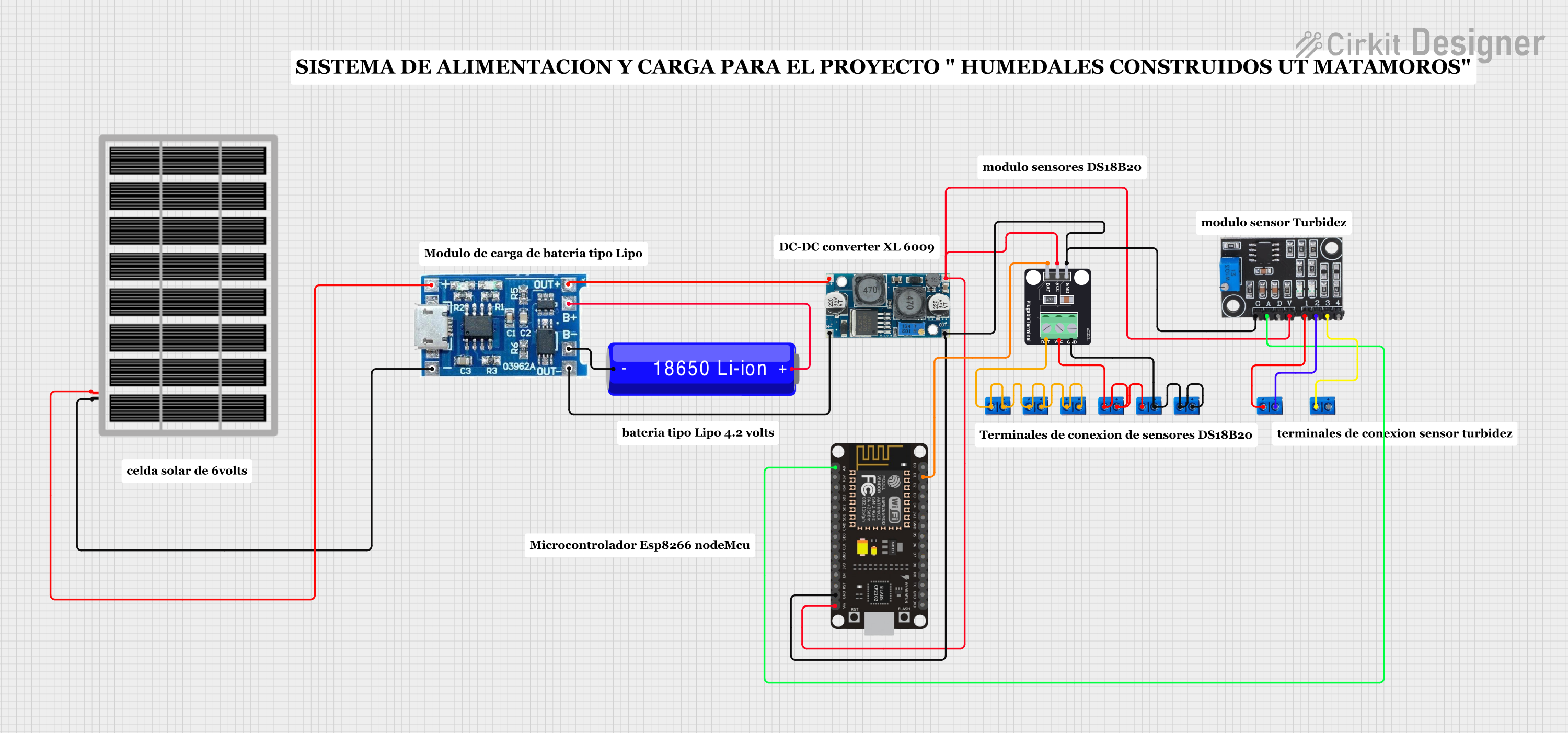 Image of SISTEMA DE ALIMENTACION Y CARGA PARA EL PROYECTO HUMEDALES CONSTRUIDO UT MATAMOROS: A project utilizing DS1302 in a practical application