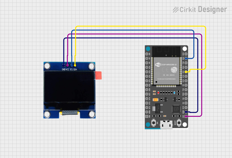 How To Use ESP32 Oled Pinouts Specs And Examples Cirkit Designer