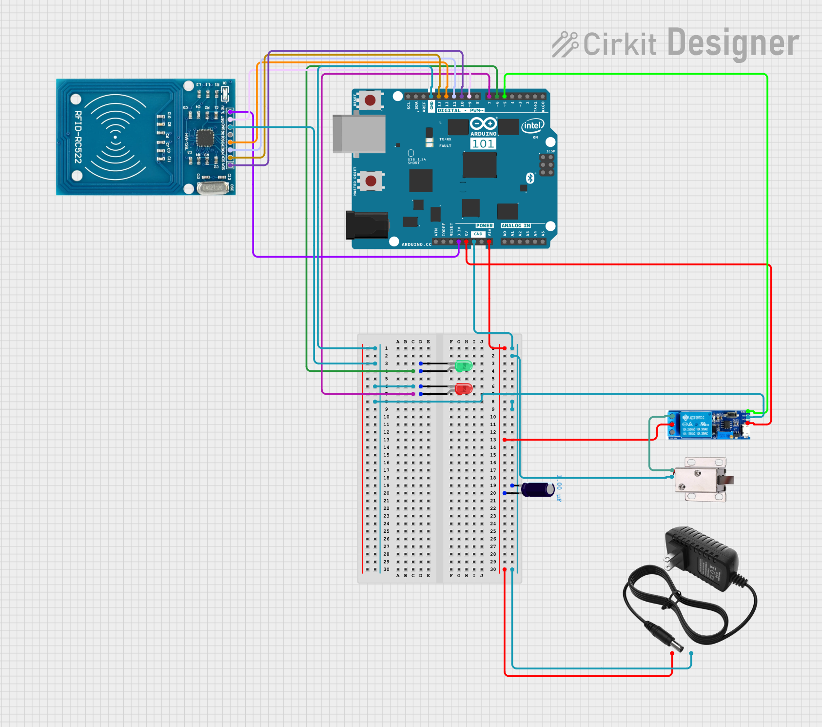 Image of projeto1: A project utilizing RFID (ID12) in a practical application