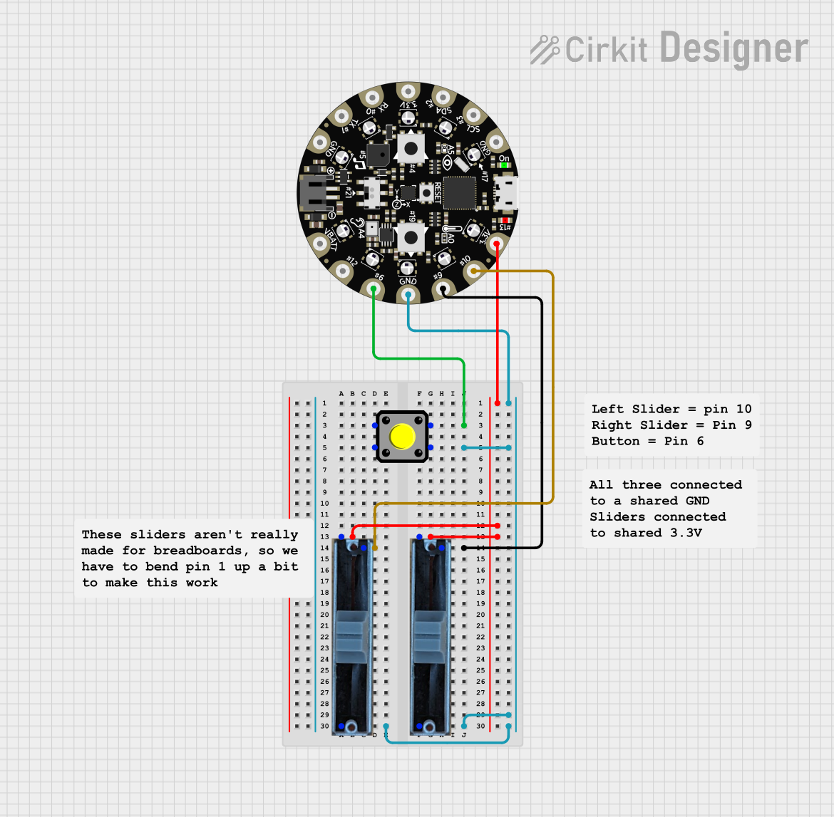 Image of Lever Up Controller: A project utilizing Adafruit Circuit Playground Express 4-H in a practical application