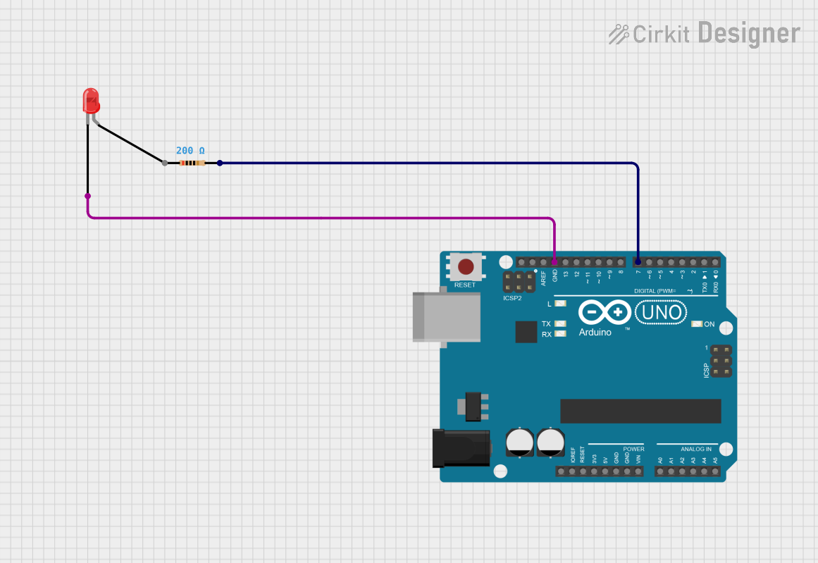 Image of Arduino UNO Blinking LED Circuit