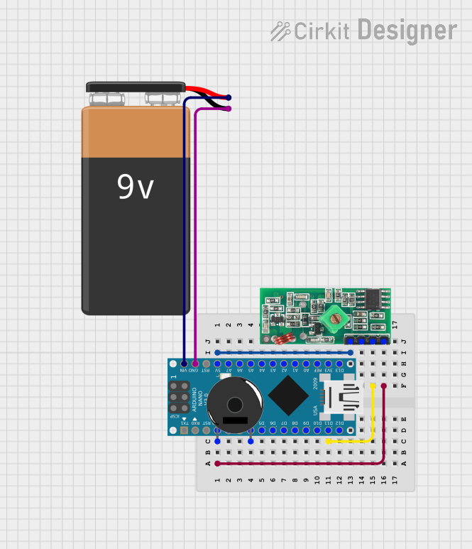 Image of Arduino Nano-Based RF Receiver with Piezo Buzzer Alert