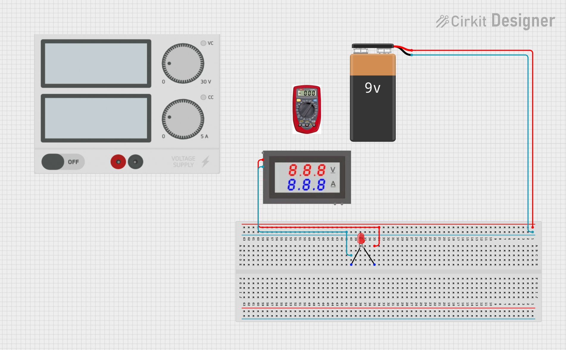 Image of Simple: A project utilizing Mini Digital Volt/Ammeter in a practical application