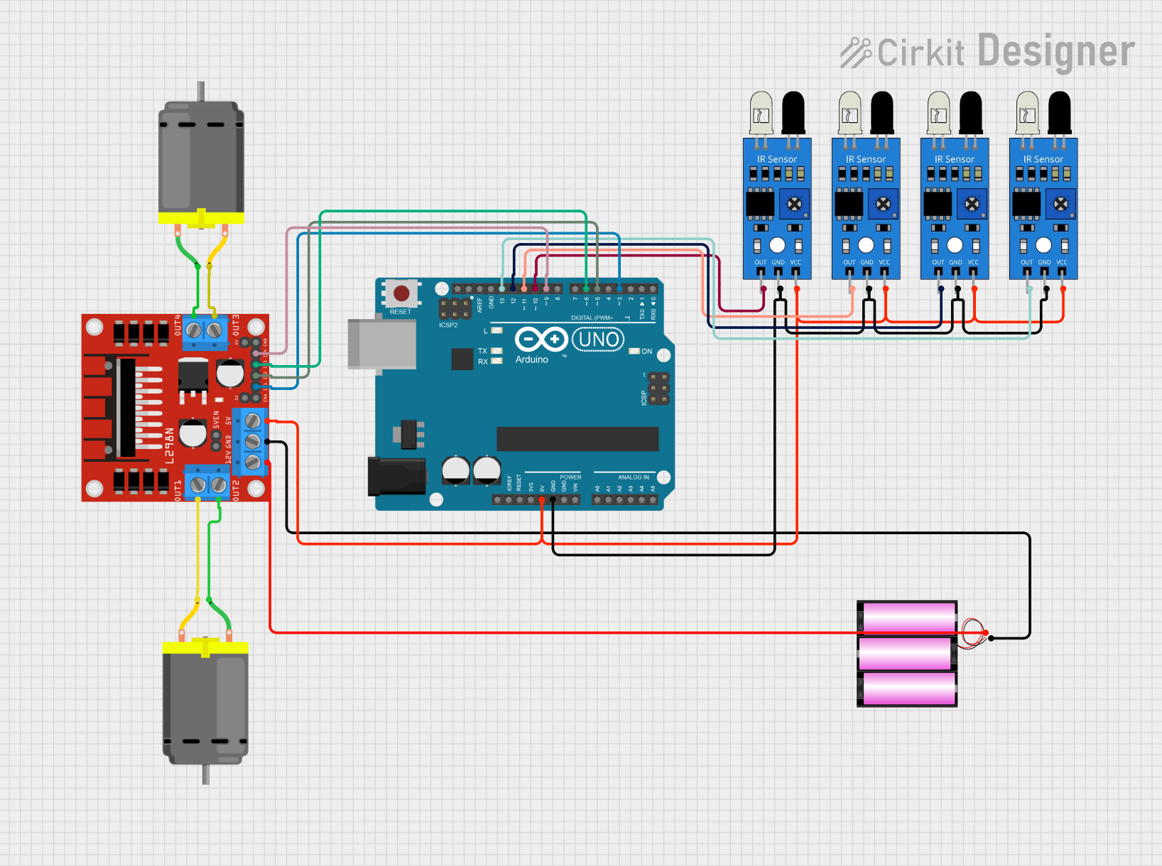 Image of ir: A project utilizing IR Sensor Avoid Obstacles in a practical application