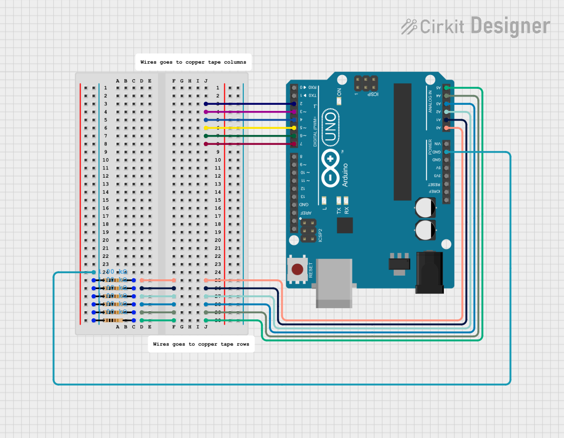 Image of Pressure mat 1.0: A project utilizing Resistor in a practical application