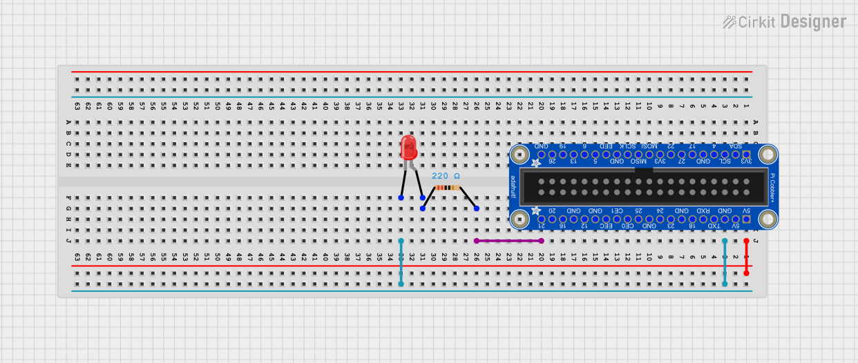 Image of led_pull_up: A project utilizing T-Cobbler Plus - GPIO Breakout in a practical application