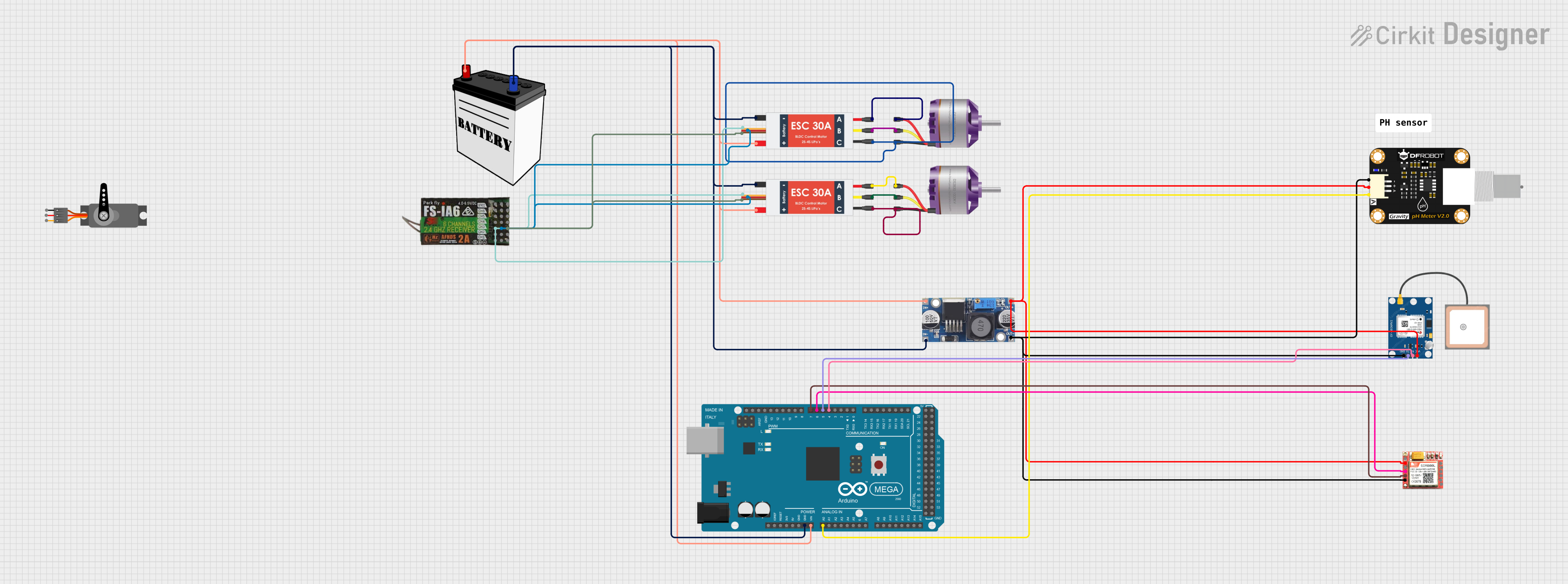 Image of Rohesh hover's circuit daigram: A project utilizing Etamaster ECM motor in a practical application