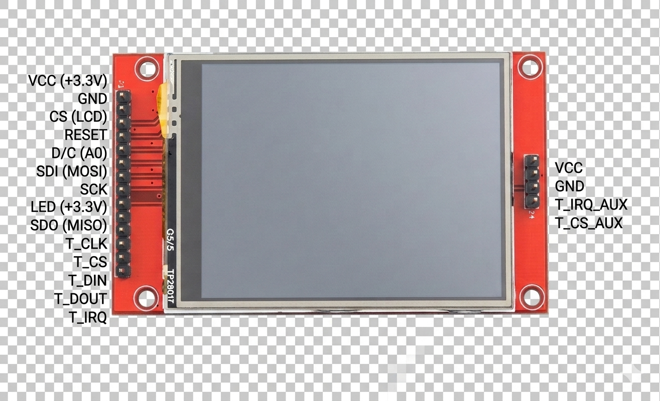 Image of 2.8 Inch TFT Touch Display