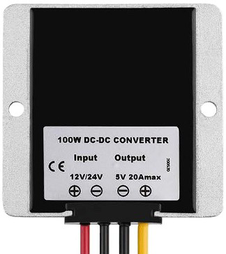 Image of HOMELYLIFE Buck Converter Step Down DC 12V/24V to 5V 20A 100W