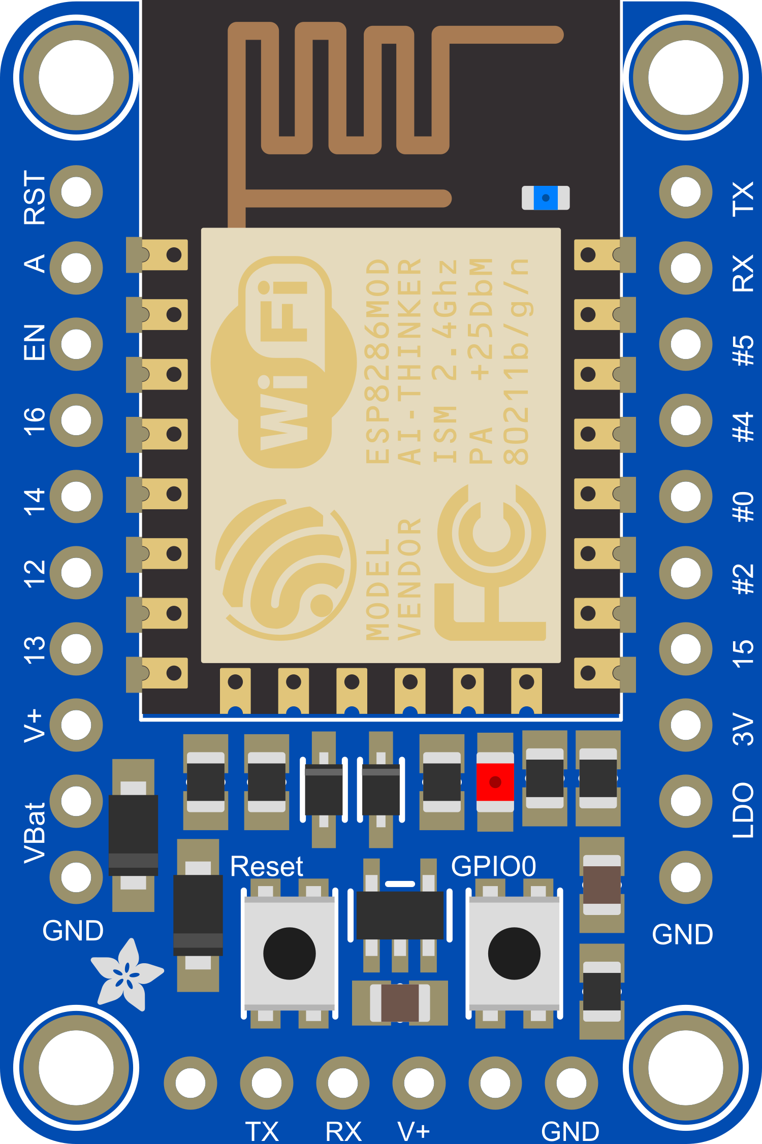 Image of Adafruit HUZZAH ESP8266