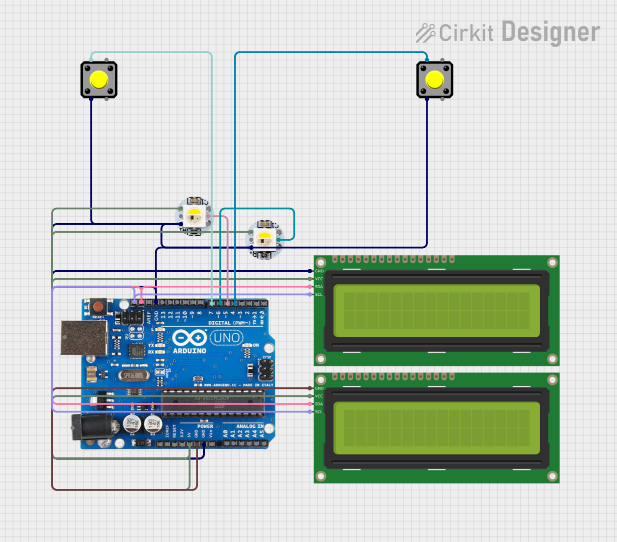 Image of test2: A project utilizing Adafruit Charlieplex 9x16 Cool White in a practical application