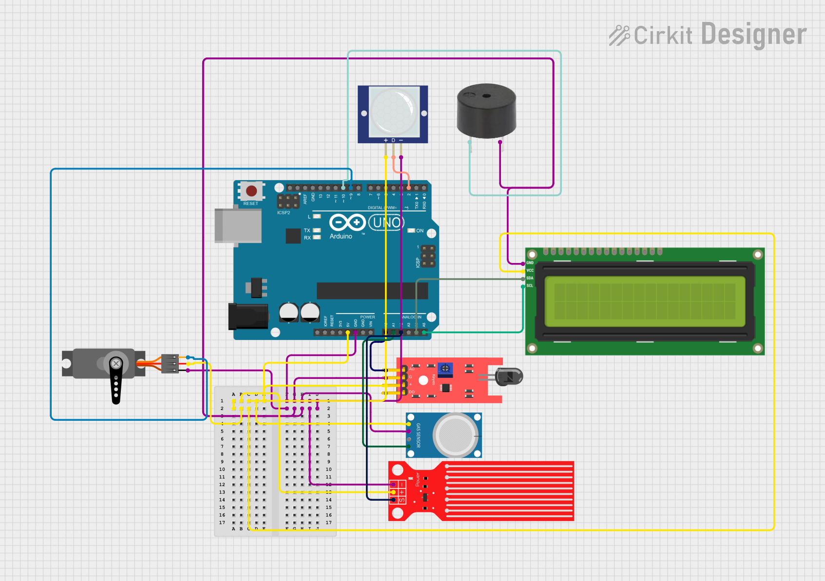 Image of home security: A project utilizing MKE-S04 IR Infrared Flame Sensor in a practical application