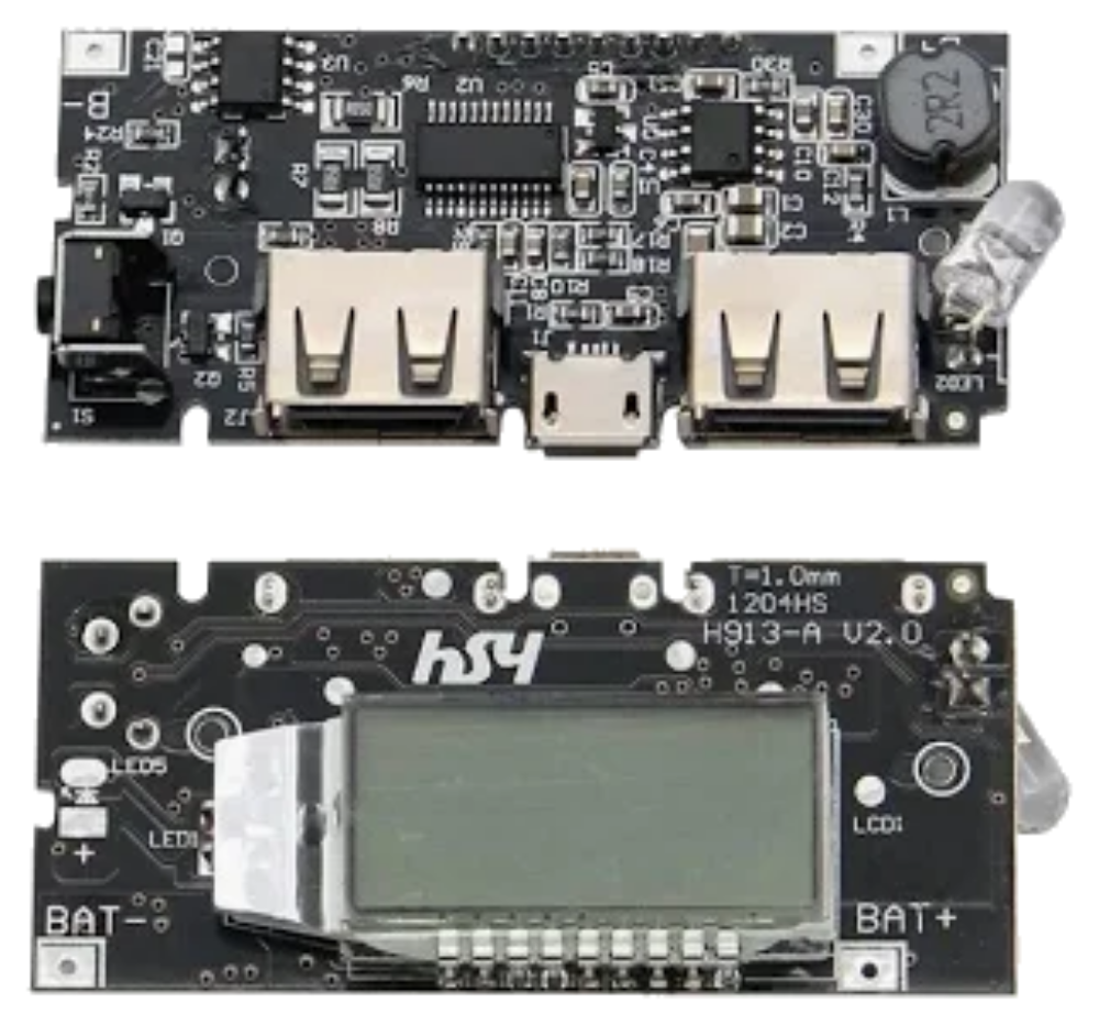 Image of DUAL USB 5V 1A 2.1A 18650 battery charger PCB power module