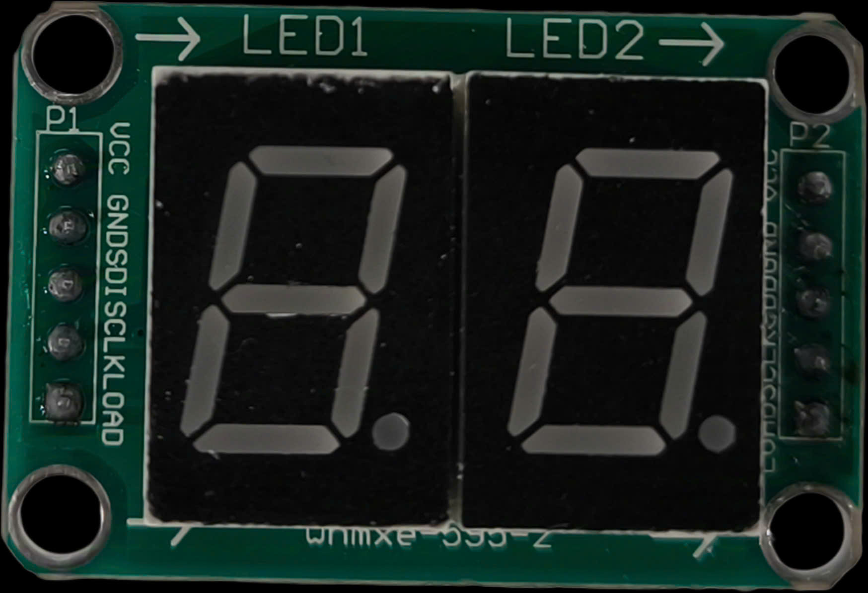 Image of Module 2 Digit 7-Segment 74H595