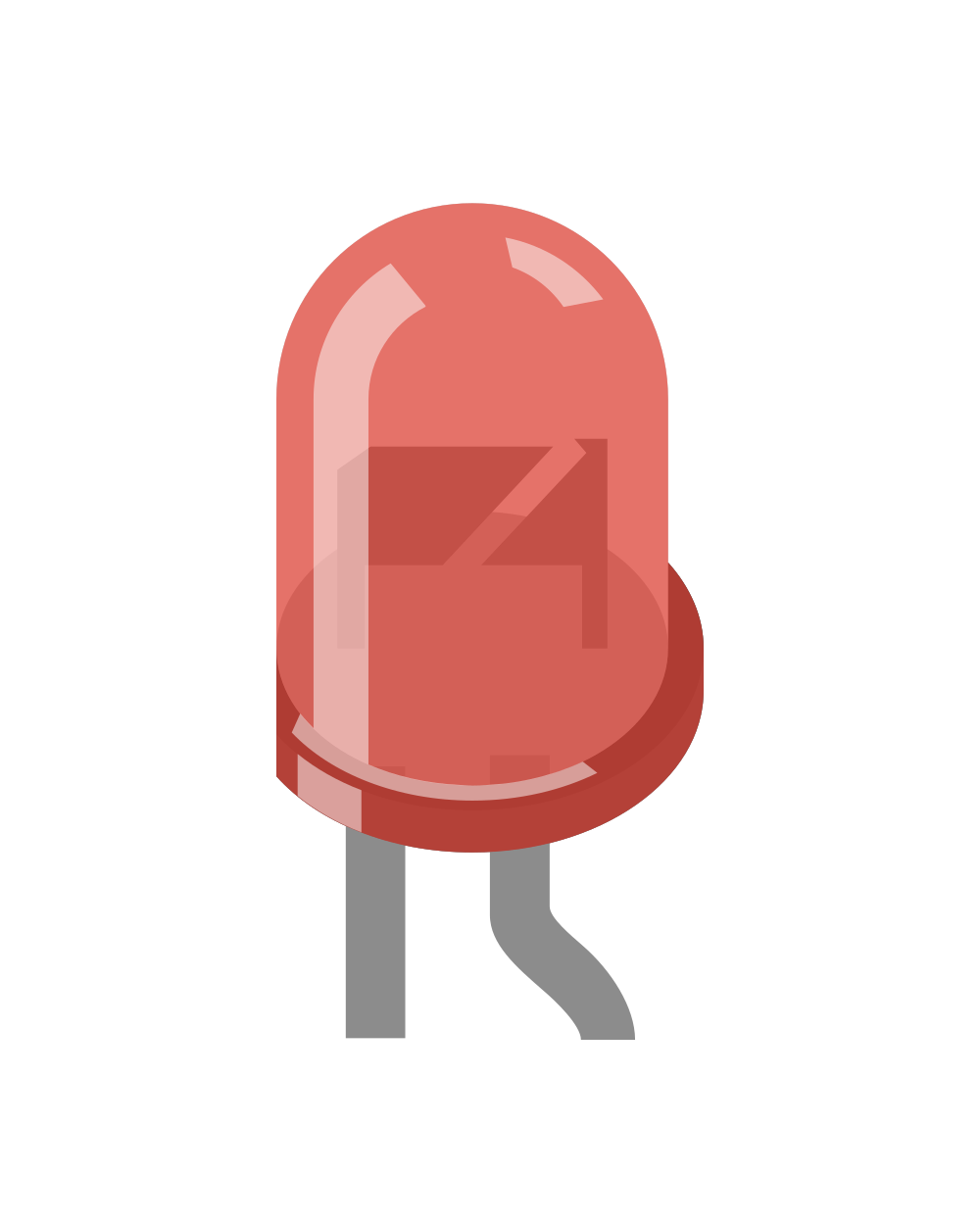 Image of LED Two Pin (Red)