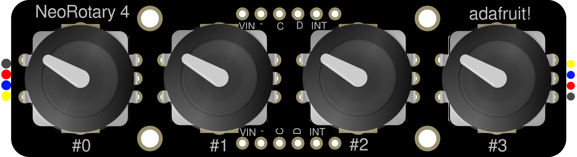 Image of Adafruit I2C Quad Rotary Encoder Breakout
