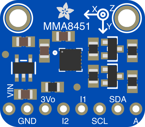Image of Adafruit MMA8451 Accelerometer