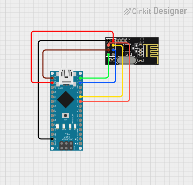 Image of Interfacing nRF24 with Nano: A project utilizing nrf24l01+pa+lna in a practical application