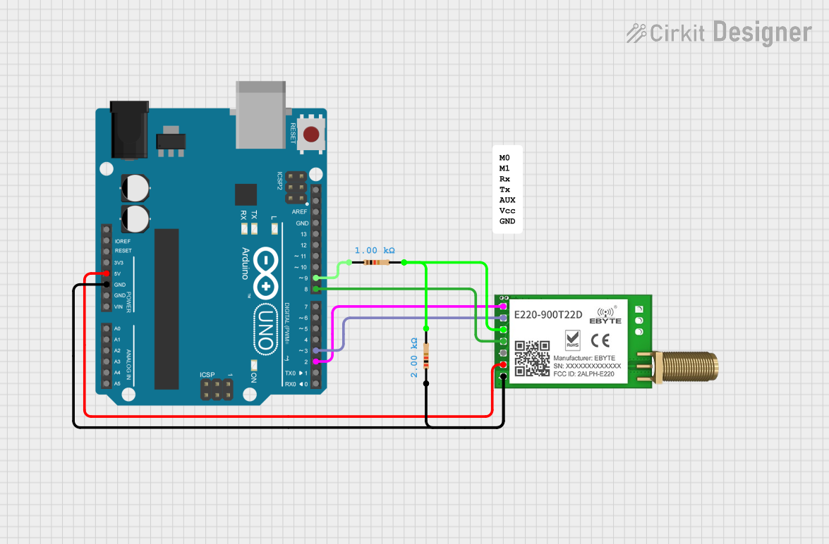 Image of Conexion LoRa: A project utilizing EBYTE LoRa E220 in a practical application