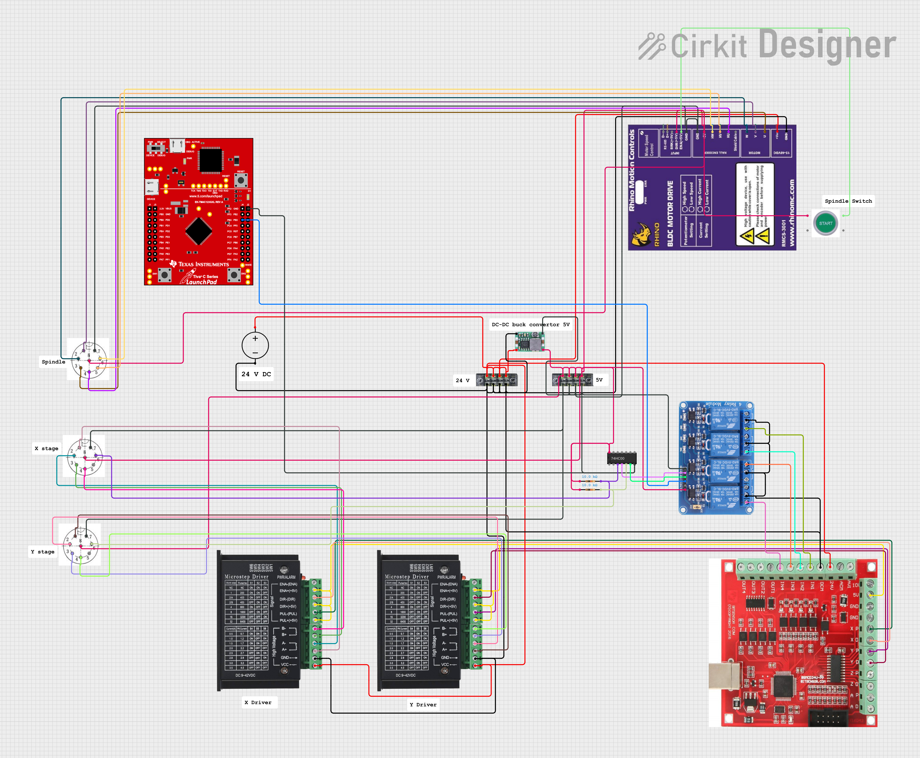 Image of Jayshree CNC: A project utilizing boost converter MT3608 in a practical application