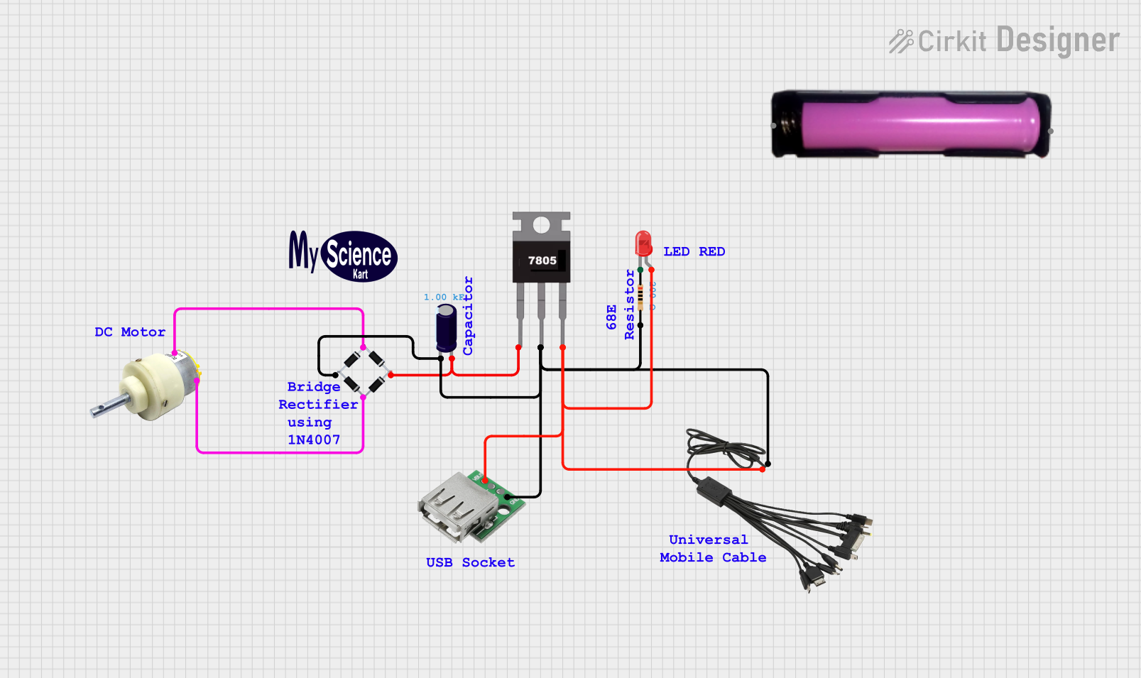 Image of Copy of Hand Crank mobile charger : A project utilizing HYDRO DC GENERATOR in a practical application