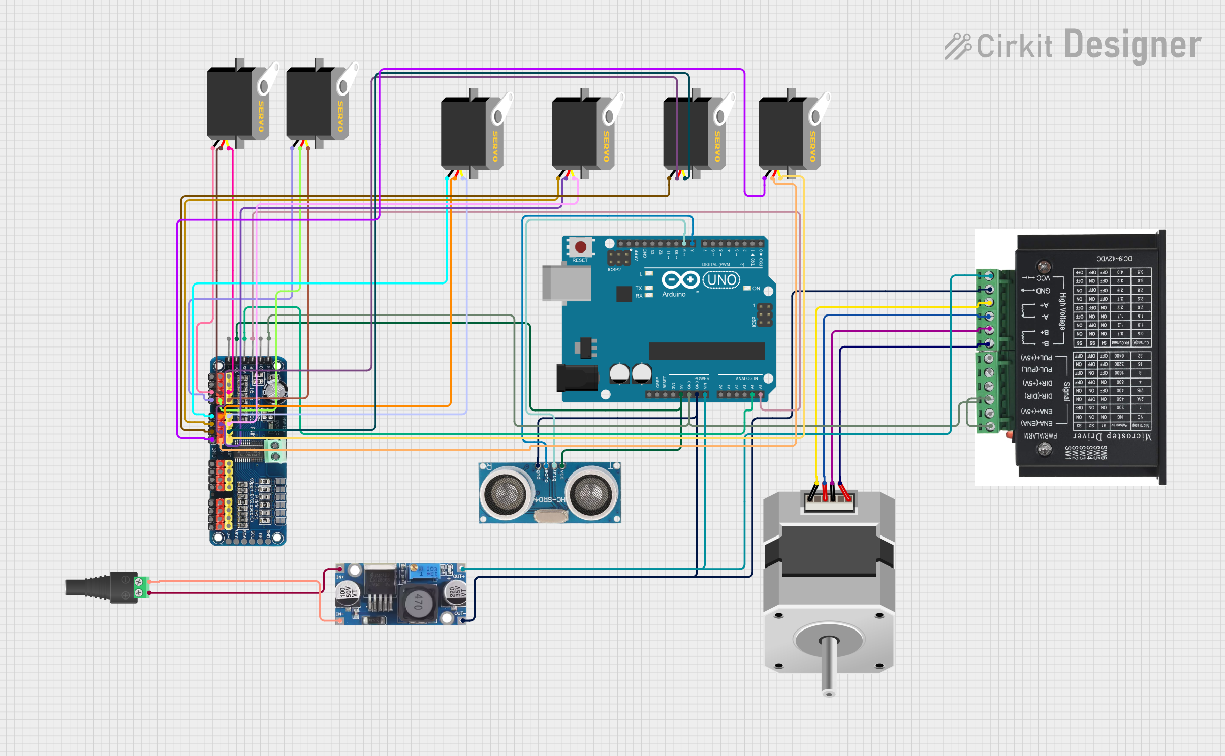 Image of Robotics ARM: A project utilizing Mini Maestro 12-Channel USB Servo Controller in a practical application