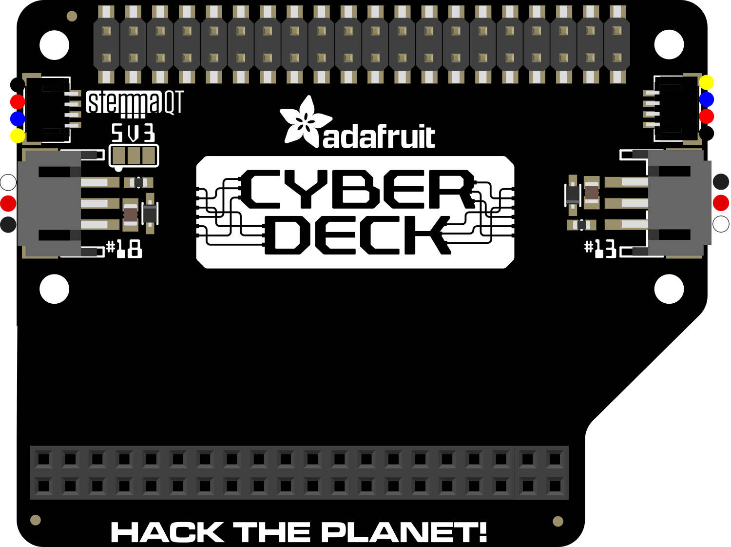 Image of Adafruit CYBERDECK Bonnet