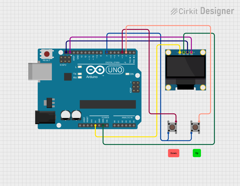 Image of Pong Game with Arduino UNO and OLED Display: A project utilizing Placa in a practical application